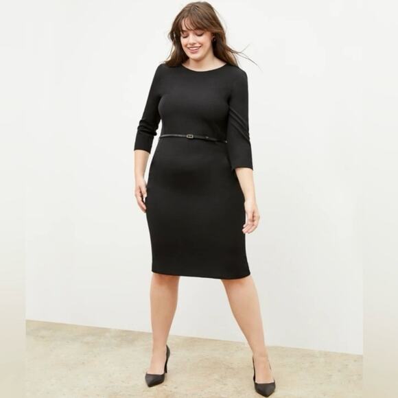 MM LaFleur The Etsuko Dress Plus - WonderTex black sz 2X - Picture 1 of 9